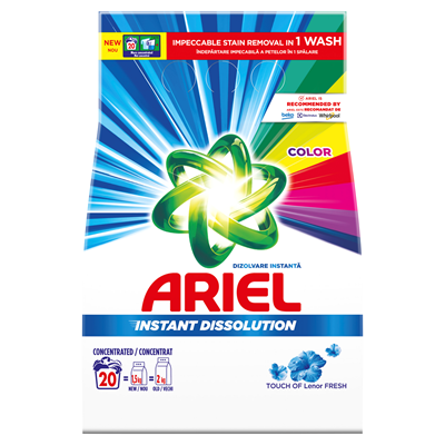 ARIEL Touch of Lenor Detergent Pudra Color 1,5 Kg