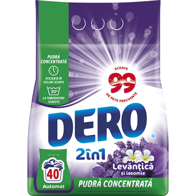 DERO 2 in 1 Detergent Rufe Lavanda 3 Kg