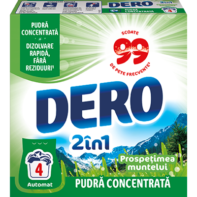 DERO 2 in 1 Detergent Rufe Prospetimea Muntelui 300 g