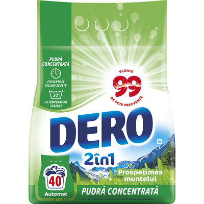 DERO 2 in 1 Detergent Rufe Prospetimea Muntelui 3 Kg