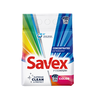 SAVEX Parfum Lock Detergent 2 in 1 pentru Rufe Colorate 2 Kg