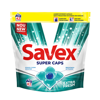 SAVEX Super Proaspat Detergent Rufe 42 Capsule